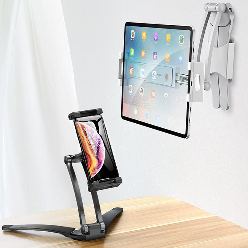 Aluminium køkken bordtelefon tablet holder flydbar justerbar 5-13 tommer tablet telefon bordholder til ipad pro 12.9