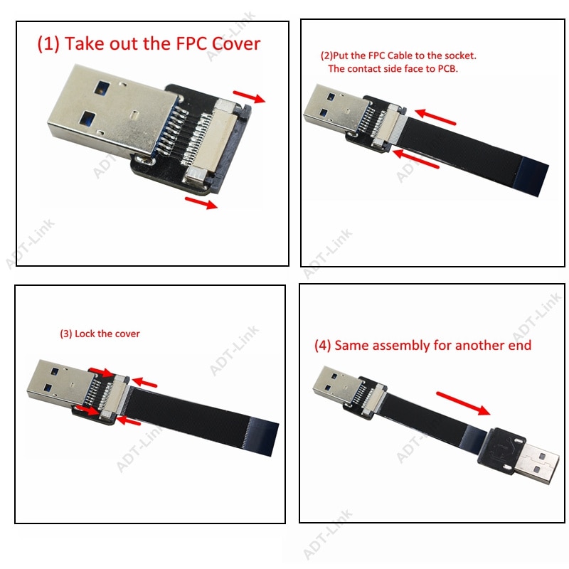 FPV Monitor Standard USB Typ-C Super Flache flexible FPC Lade Kabel 90 Grad USB-C Micro USB Band Kabel AV ausgang Schnur