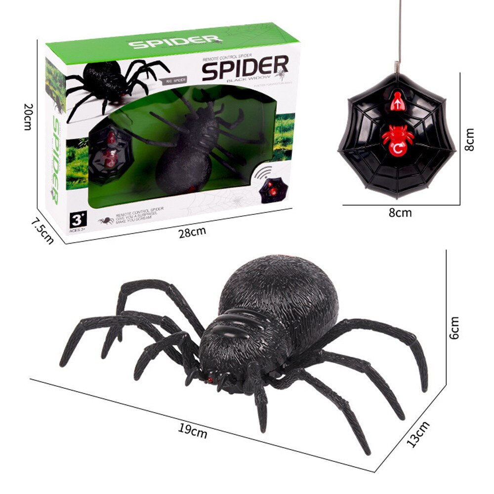 RC Spider Toys Creeping Simulation Tarantula Modle Realistic Novelty Prank Toys Remote Control Simulation Spider Toys: Default Title