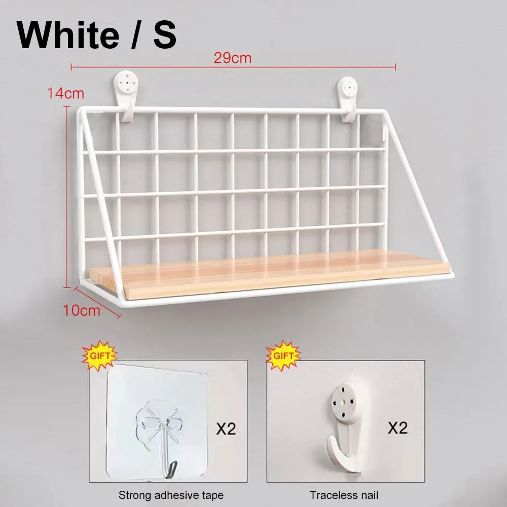 Wandregale ohne Bohren, Holz-Hängeregal für Wohnzimmer, Schlafzimmer, Aufbewahrungskorb, Wanddekoration, Gestell-Organizer: Grün