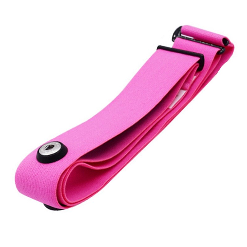 Elastische bevestigingsband sport hartslagmeter verstelbare borstband fitnessapparatuur: Roze