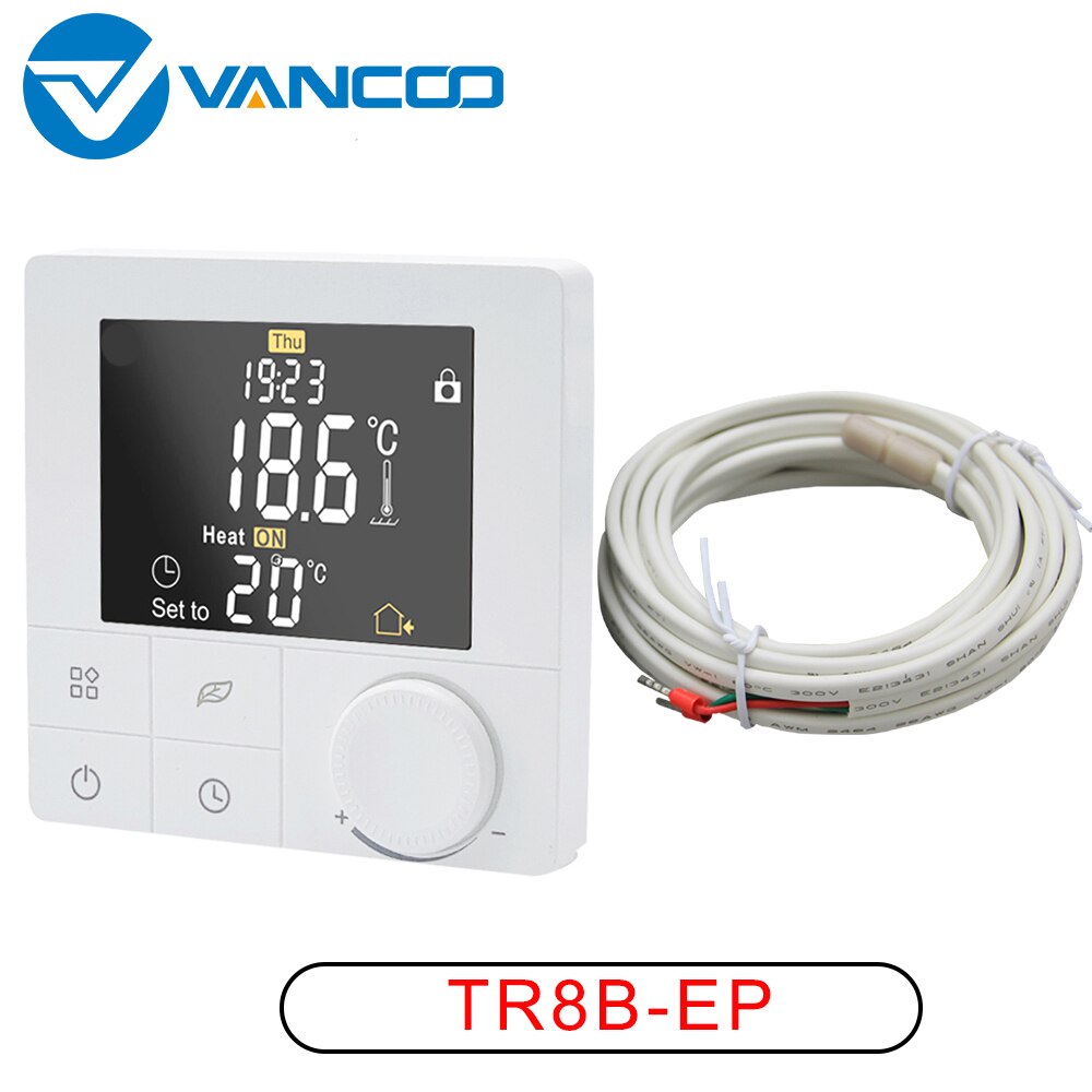 Vancoo Thermostat 220V Electric Heating Temperature Controller Touch Screen Warm Floor Heating Room Thermostat Remote Control: Default Title