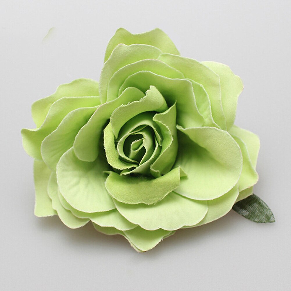 Horquilla de flores rosas para mujer, 1 piezas, broche, pinzas para el pelo de de Boda nupcial, accesorios para el cabello de flores artificiales: Verde