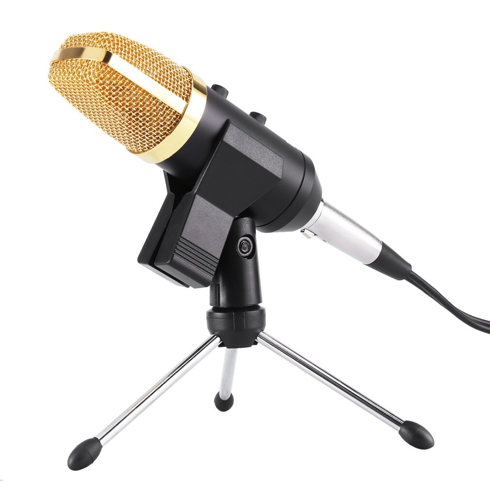 LESHP Black Volume Reverberation Condenser Network K Song Dedicated Microphone for Personal Studio, Chat Rooms, Radio Stations