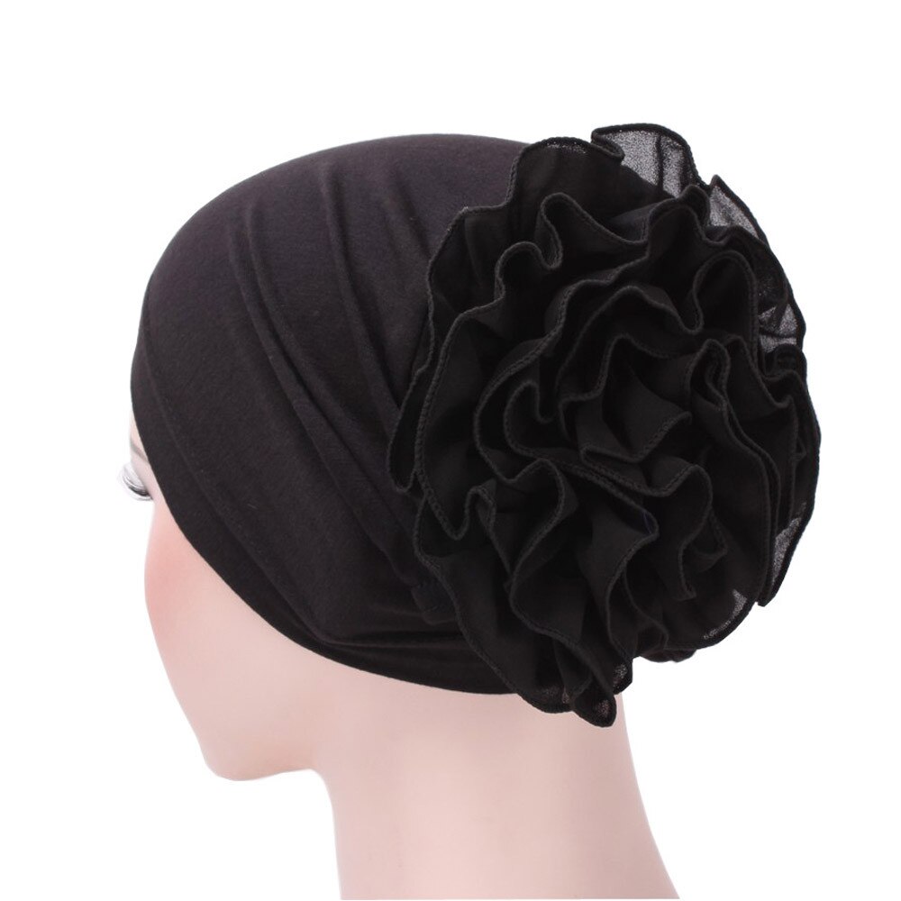 Las nuevas mujeres de encaje Floral sombrero turbante India tapa musulmana sombreros redecilla gorra de quimio capó de flores gorro para mujer 902: BK