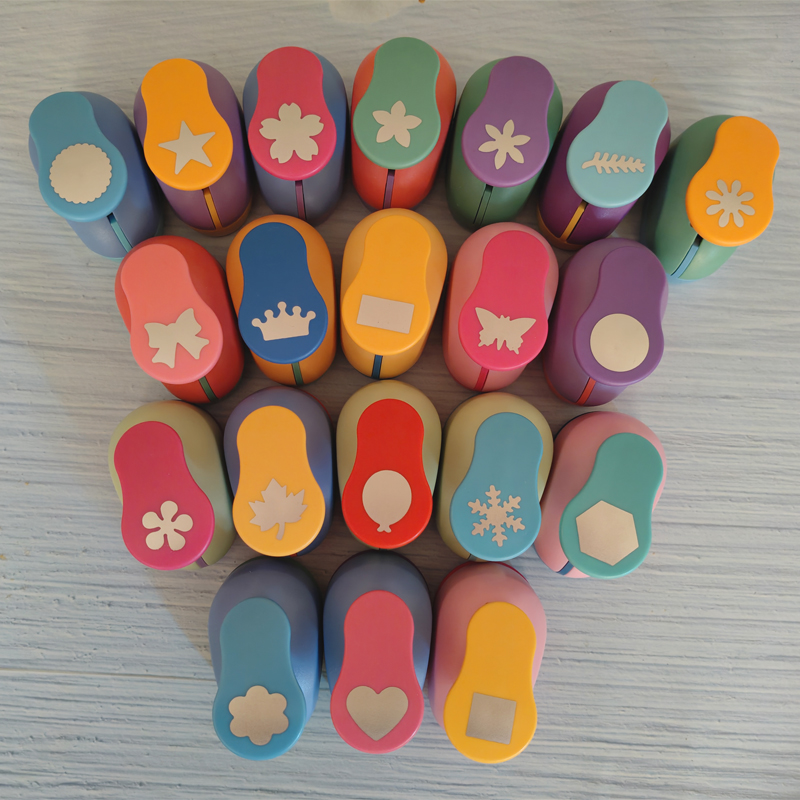 Furador de flores de 1,8 cm - 2,5 cm, perforador para hacer espuma Eva con corte de papel artesanal, álbum de recortes, ahorro de trabajo para niños, perforadora DIY hecha a mano