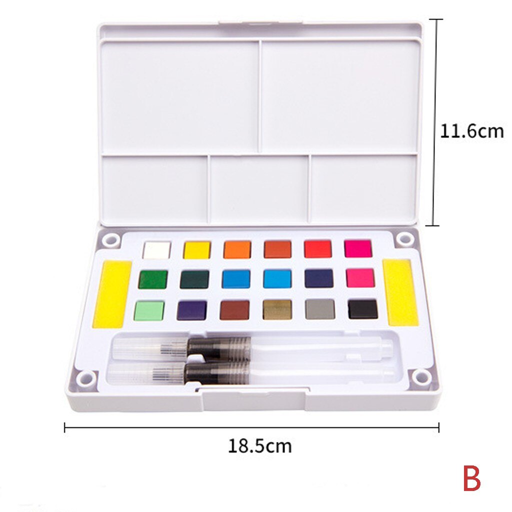 Solid Watercolor Paint Set Paints Watercolor Water Brush Paint Set Art Supplies Art Manufacturing Tools Art Class Supplies#g30: B