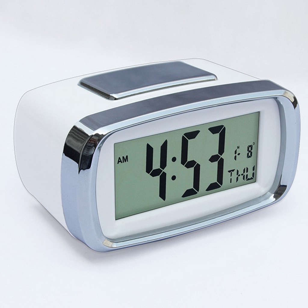 Digital Alarm Clock Battery Operated Back Light Snooze Function Large Digit Display Calendar