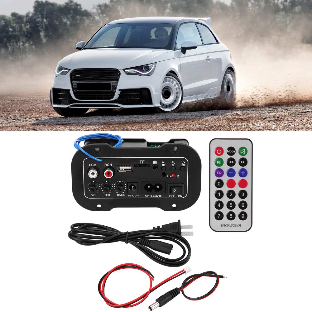 5 Inch Auto Car Digital Bluetooth Amplifier Hifi Bass High Power Stereo Audio AMP Bluetooth Power Amplifier