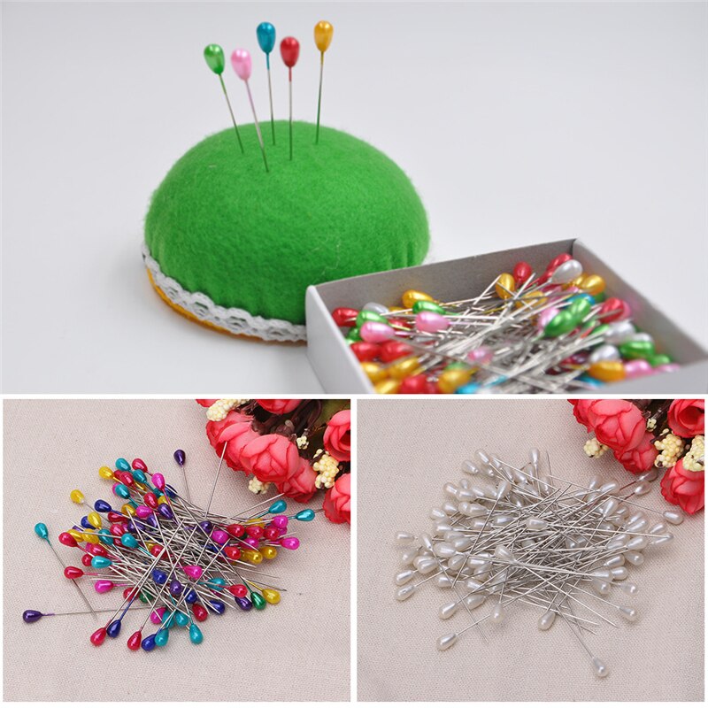 Extra Long Pearl Head Dressmaking Pins Wedding Corsage Florists Sewing DIY Tool