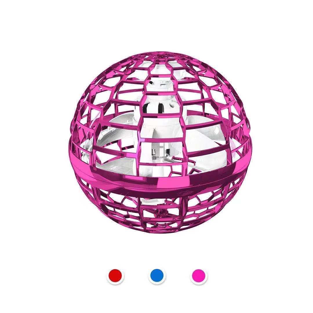 Creatieve Vliegende Magische Bal Decompressie Volwassenen Speelgoed Vliegtuigen Vingertop Speelgoed Flying Gyro Ufo Drone Speelgoed Voor Kinderen: Pink Color