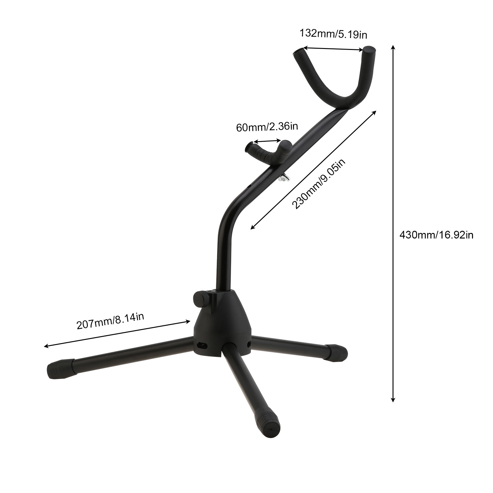 Przenośny, składany stojak na saksofon tenorowy altowy, uchwyt na statyw, akcesoria robić instrumentów: żółte światło