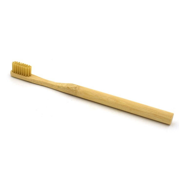 Trätandborste miljömässigt bambu runt handtag mjuk borste färgglada borstar box paket kostym för vuxenmärke denta& #39 ;l care
