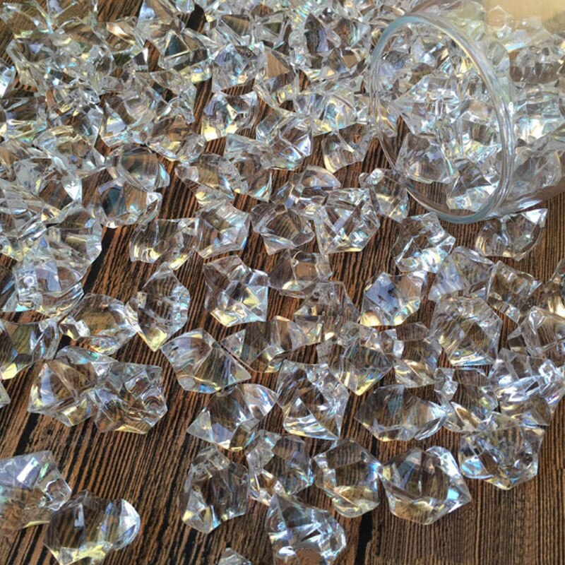 Klare diamant juveler skattekiste pirat akryl krystal perler vase fyldstof klub fest hjem indretning fødselsdag bryllup