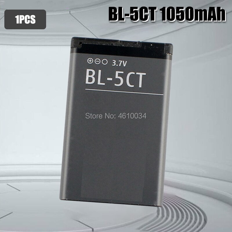 Bl -5ct bl 5ct genopladeligt mobiltelefon erstatningsbatteri til nokia  c5-00 6303 c3-01 3720 classic batteri: 1 stk