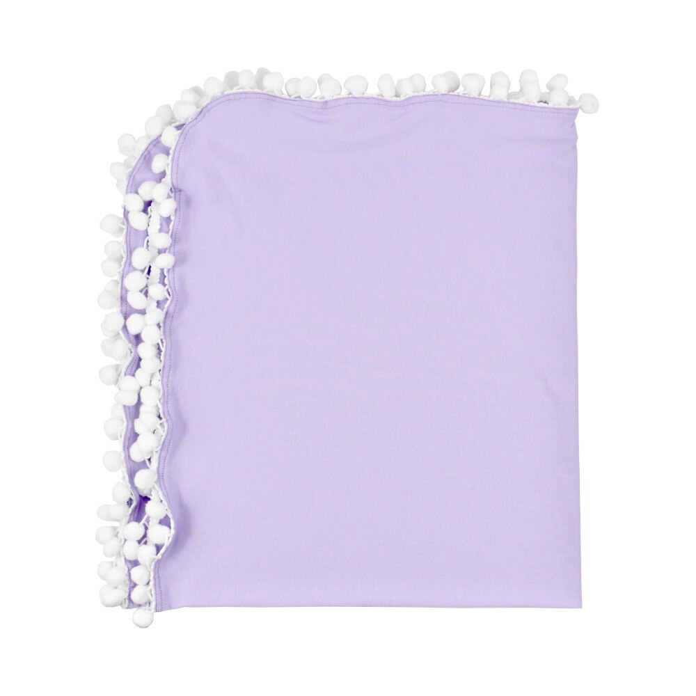 Pasgeboren Baby Jongens Meisjes Crib Pom Pom Deken Slapen Inbakeren Minky Deken Wrap Quilt Mat Woondecoratie Textiel