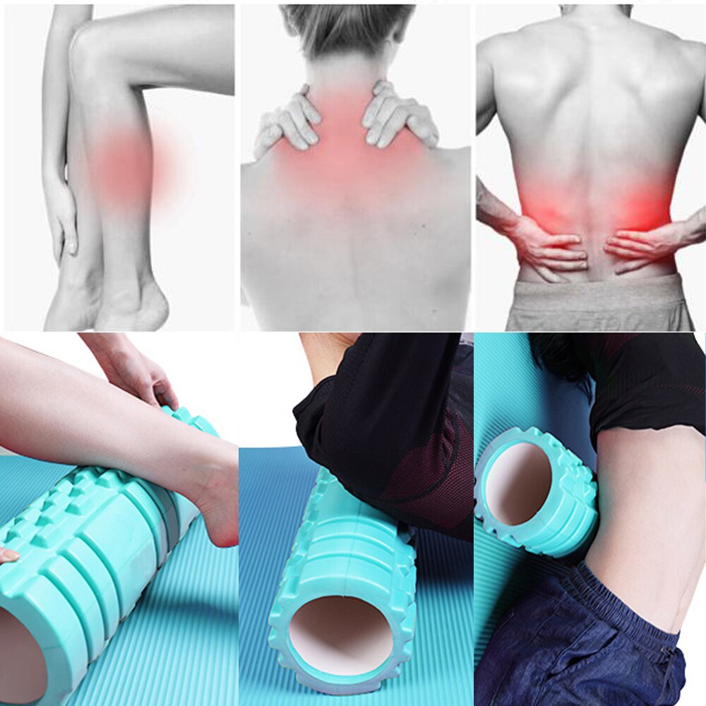 Columna de Yoga hueca de 9,5x30, equipo de Fitness, rodillo de espuma para Pilates, ejercicios de gimnasio, masaje muscular de EVA, rodillo de Relax, ladrillo de Yoga
