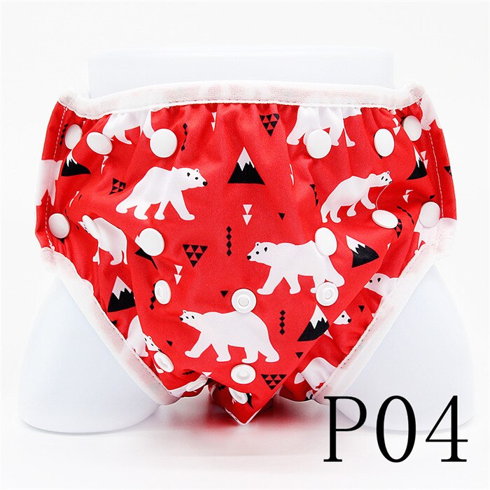 Goodbum Swim Diaper For Baby Waterproof Spa Swimming Nappies Washable Size Adjustable Cute Cloth Diaper Pant: P04