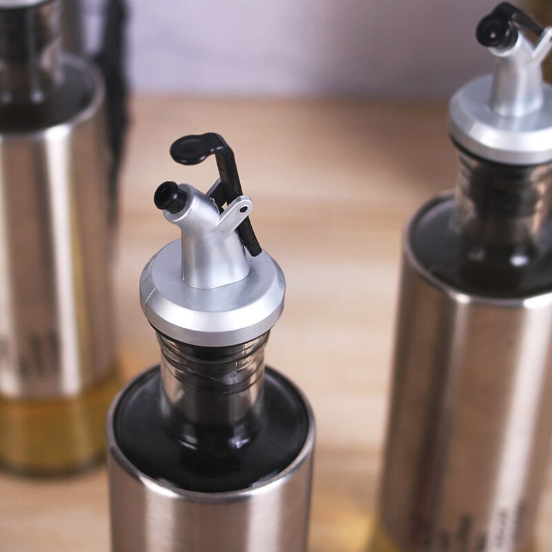 Kuchnia oliwa z oliwek butelka dozownik robić octu pojemnik na olej bez kroplówki podwójna ściana olej spożywczy butelka dozująca zmywacz bezpieczny