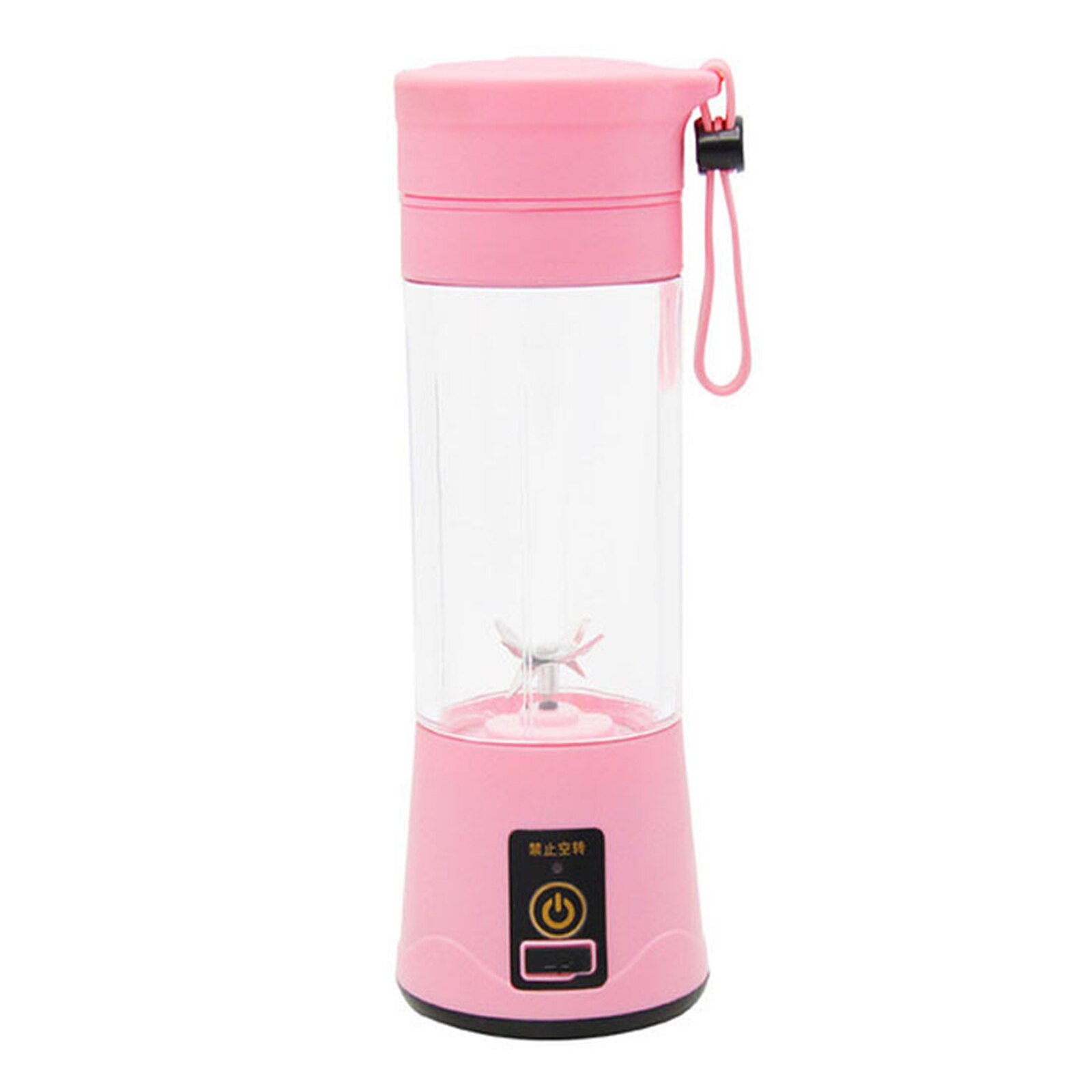 380ml Mini Juicer Machine Usb Electric Portable Blender Smoothie Maker Juice Orange Fruit Mixer Cup For Kitchen Food Processor: Pink