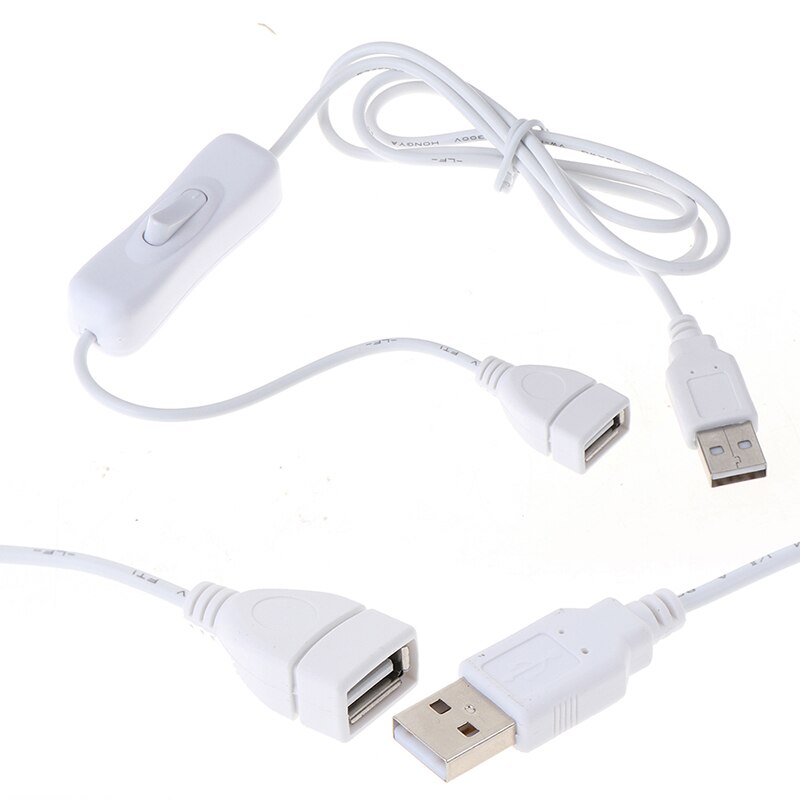 1PC 1M kabel USB męnarty na przełącznik żeńnarty na wyłączony kabel przełącz doprowadziło moc lampy linia czarna elektronika dane konwersja hurtowa: WT