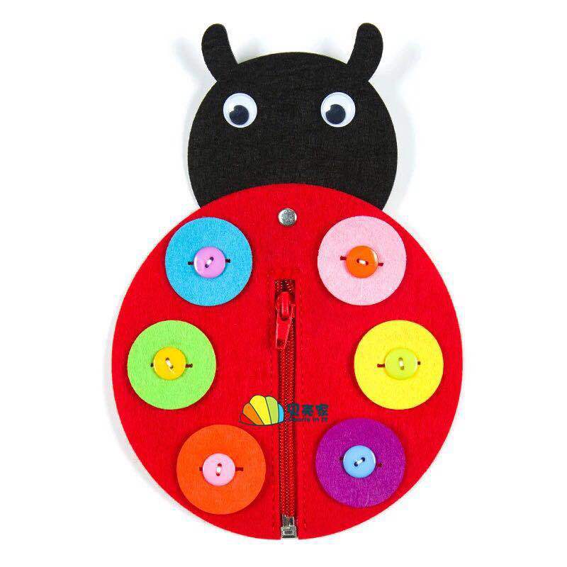 Hand Zipper Button Teaching Kindergarten Manual Diy Weave Cloth Early Learning Education Toys Montessori Baby Teaching Toys: style 2