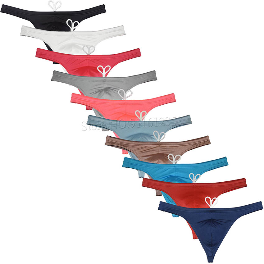 Herren Badeanzug Slips Bade bekleidung Surf Shorts verstellbare Tankini Kordel zug & Double Layer glänzenden Stoff