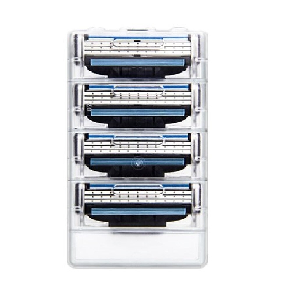 8 stuks/partij scheermesjes voor mannen, scheermesjes, veiligheidsmesjes, cassettescheerapparaat, pak voor gt mache 3 handvat: 4 stuks messen