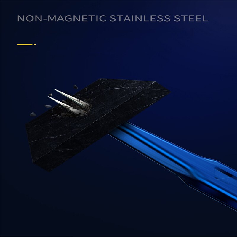 AAC-14 mecánicas huecas para disipar el calor, pinzas alargadas y gruesas de alta dureza para reparar teléfonos móviles, pinzas IC PCB