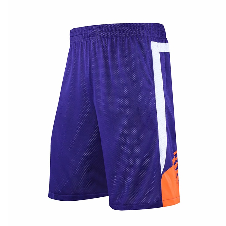 DPOY professionelle doppelseitige basketball sport team training anzug: Purple shorts / XL