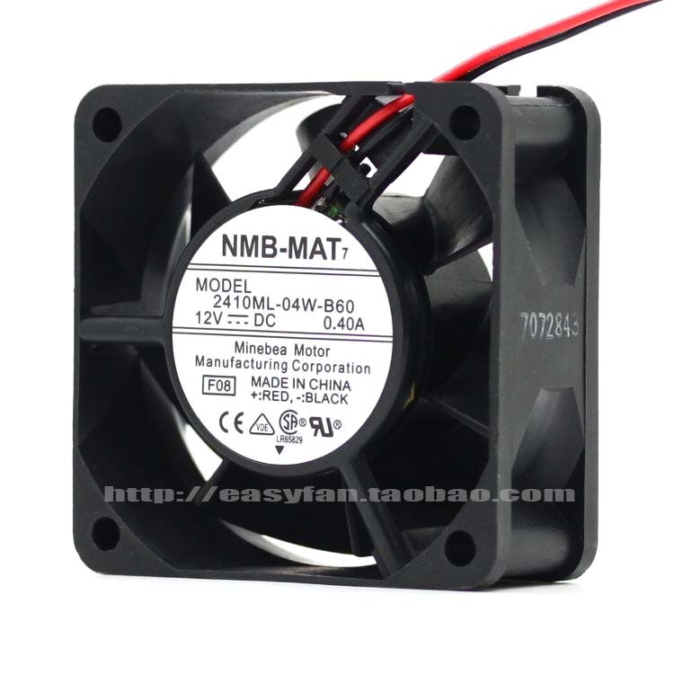 NMB-MAT NMB 2410ML-04W-B60 6025 12V 0.40A 6CM double ball bearing cooling fan