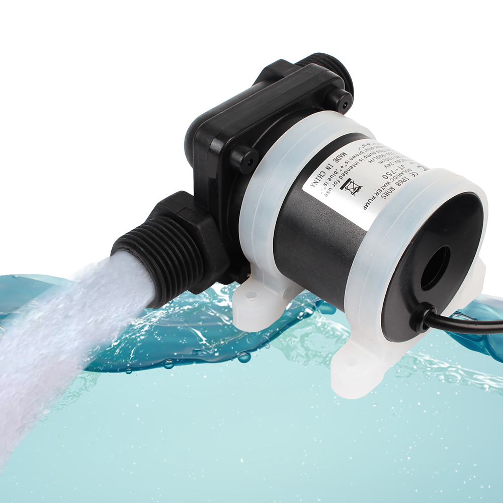Varmtvannsbereder dusj gulvvarme boosterpumpe  dc 12v 24v mikro nedsenkbar vannpumpe børsteløs solmotor vannpumpe