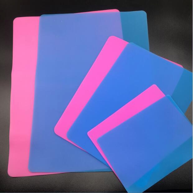 Siliconen Mal Sieraden Maken Handgemaakte Tool Tafel Plaat Mat Hars Siliconen Plaat S/M/L Size Blauw Roze kleur