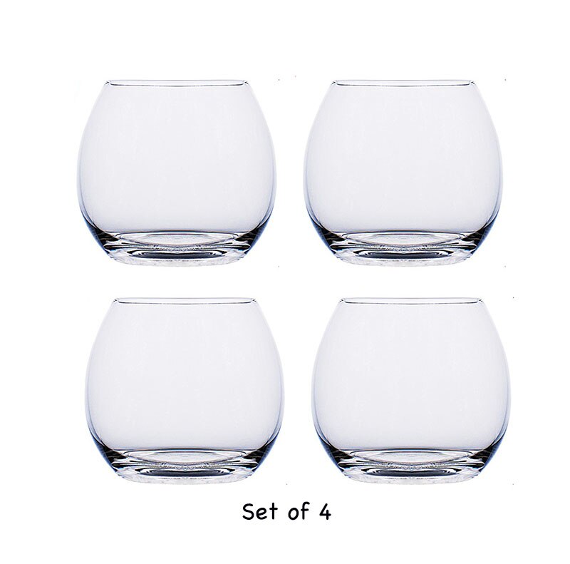 4 stk 385ml gammeldags glas whiskyglas juiceglas, cocktailglas sæt  of 4: Default Title