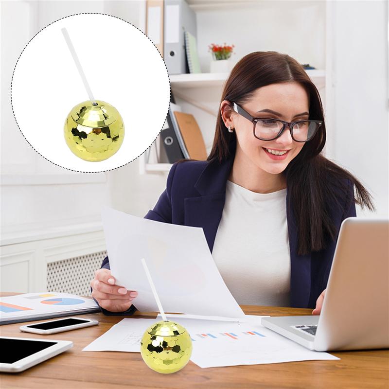 1 Set Disco Ball-shaped Cup Flash Ball-shaped Cocktail Cup Bar Glittering Ball-shaped Party Cup