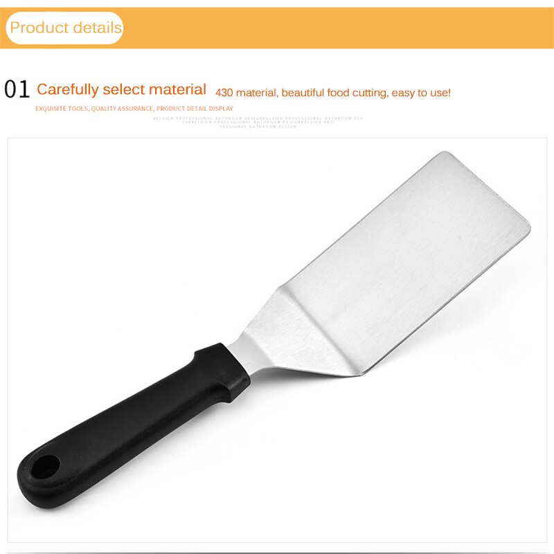 Kitchen Shovel Grill Spatula &amp; Scraper Set Flipper Stainless Steel For Flat Top Grill Griddle Accessory Tool Kit