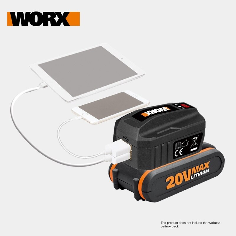 WORX 20V usb charger bank connector of 20V battery WA4009 FIT all the worx 20V battery as the pic show