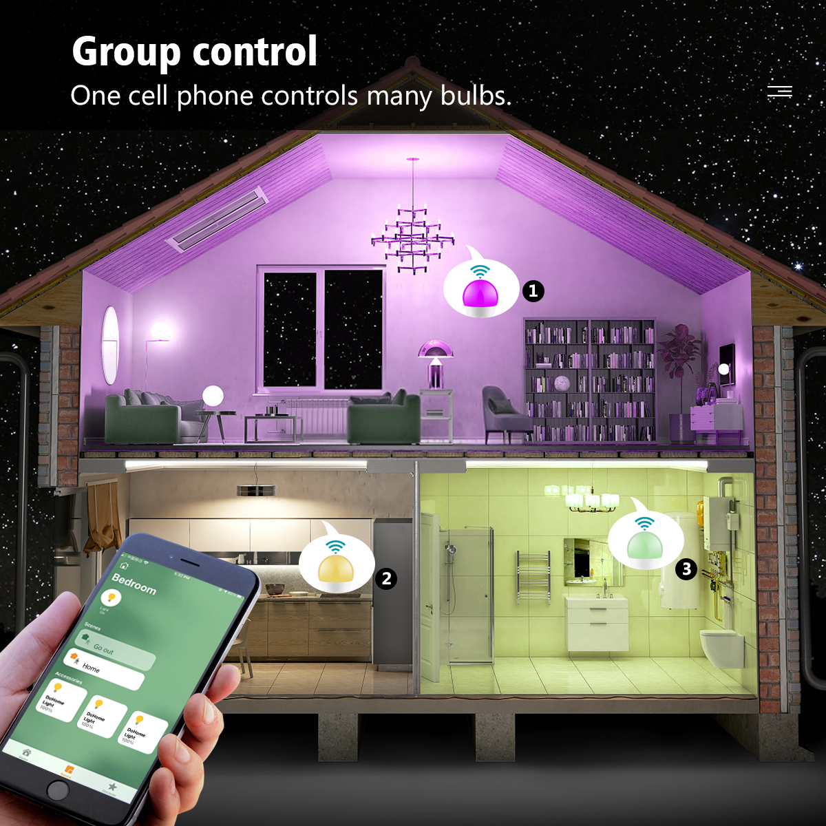 Homekit-bombilla inteligente con Control remoto por voz Siri, lámpara con WIFI, CA 110V 220V, funciona con asistente de casa