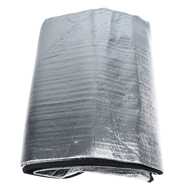 200*150cm vattentät campingmatta av aluminiumfolie hopfällbar sovmatta för picknickstrand utomhus