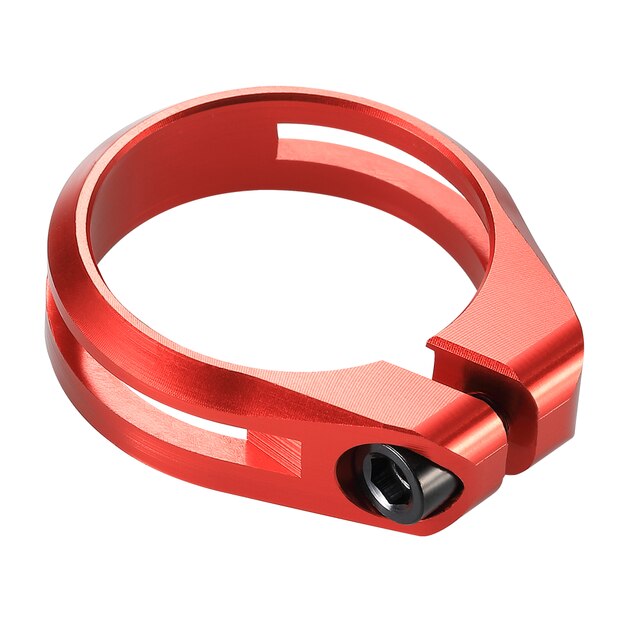 2022 Licht Fiets Zadelpenklem Cnc Aluminium Fietsen Zadel Zadelpenklem Voor 27.2/30.8/31.6Mm Bik Zadelpen: RED 31.8