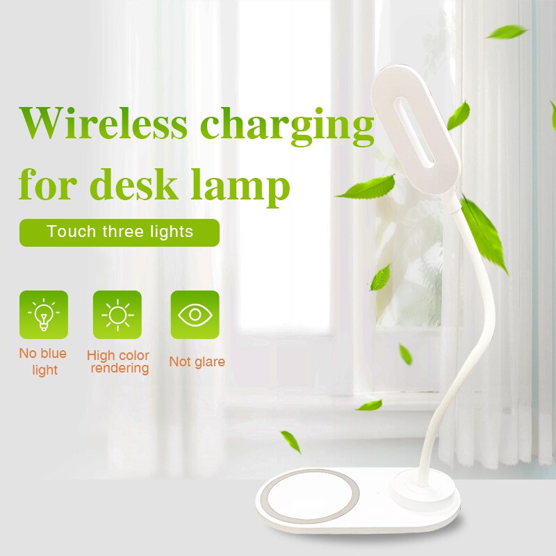 Caridite W4 Led Night Lamp Draadloze Oplader 2in1 Usb Qi Snelle Draadloze Opladen Lady Voor Mobiele Telefoon