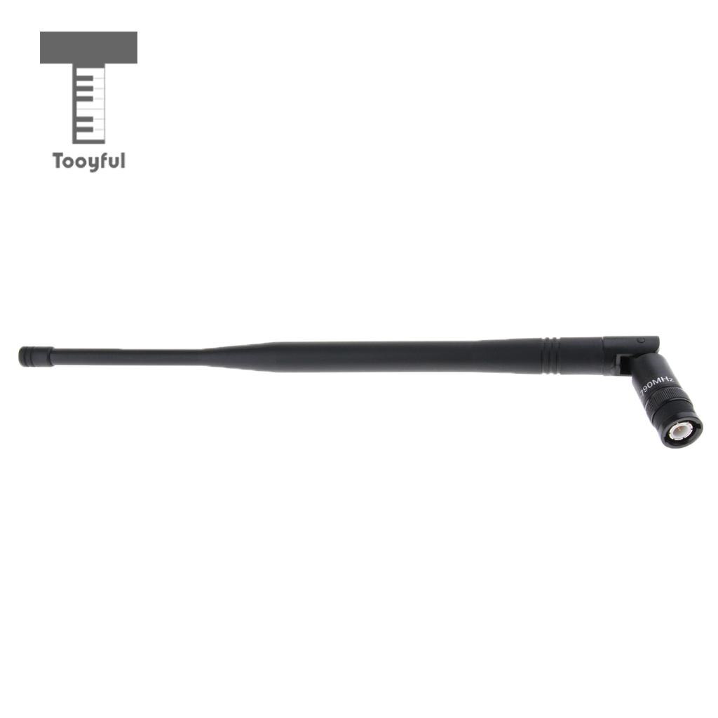 Tooyful UHF Wireless Microphone Mic Gain Antenna Signal Line Black - TNC/BNC: BNC 