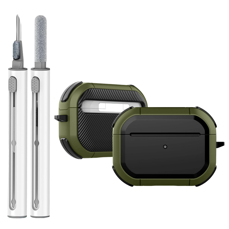 Para AirPods Pro 2a 1.a generación 3 Max AirPod 4 funda de bloqueo seguro con llavero Air Pod de cuerpo completo protección a prueba de golpes