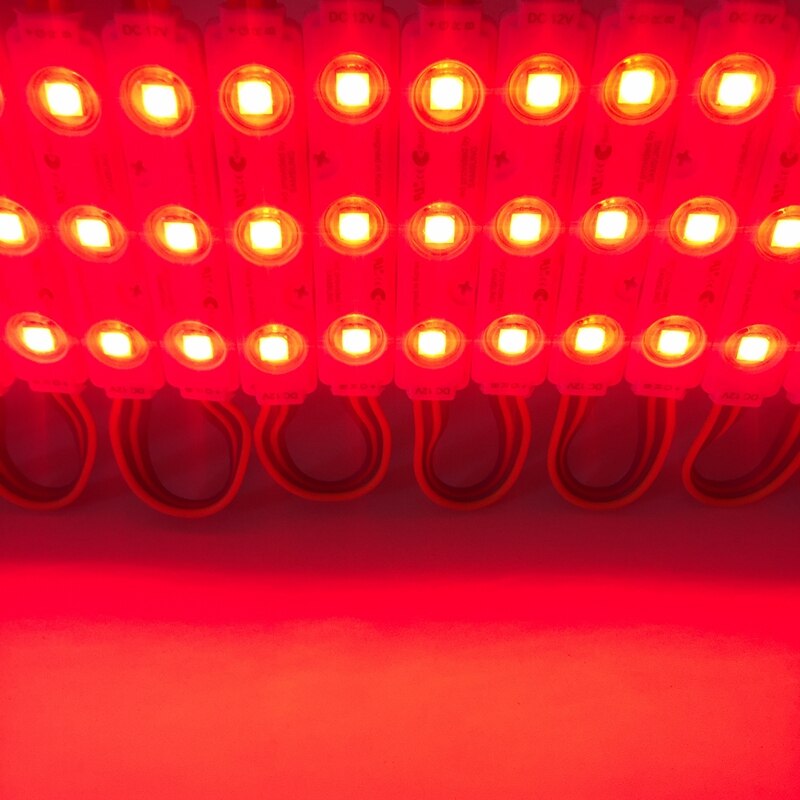 100pcs 5050 RGB LED Module Light 12v LED Injection Modules Backlight Full Color Can Change IP65 Waterproof for Led Sign Lighting