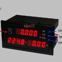 Ac 110v 220v digital 100a watt effektmåler volt amp ampmeter voltmeter 80-300v