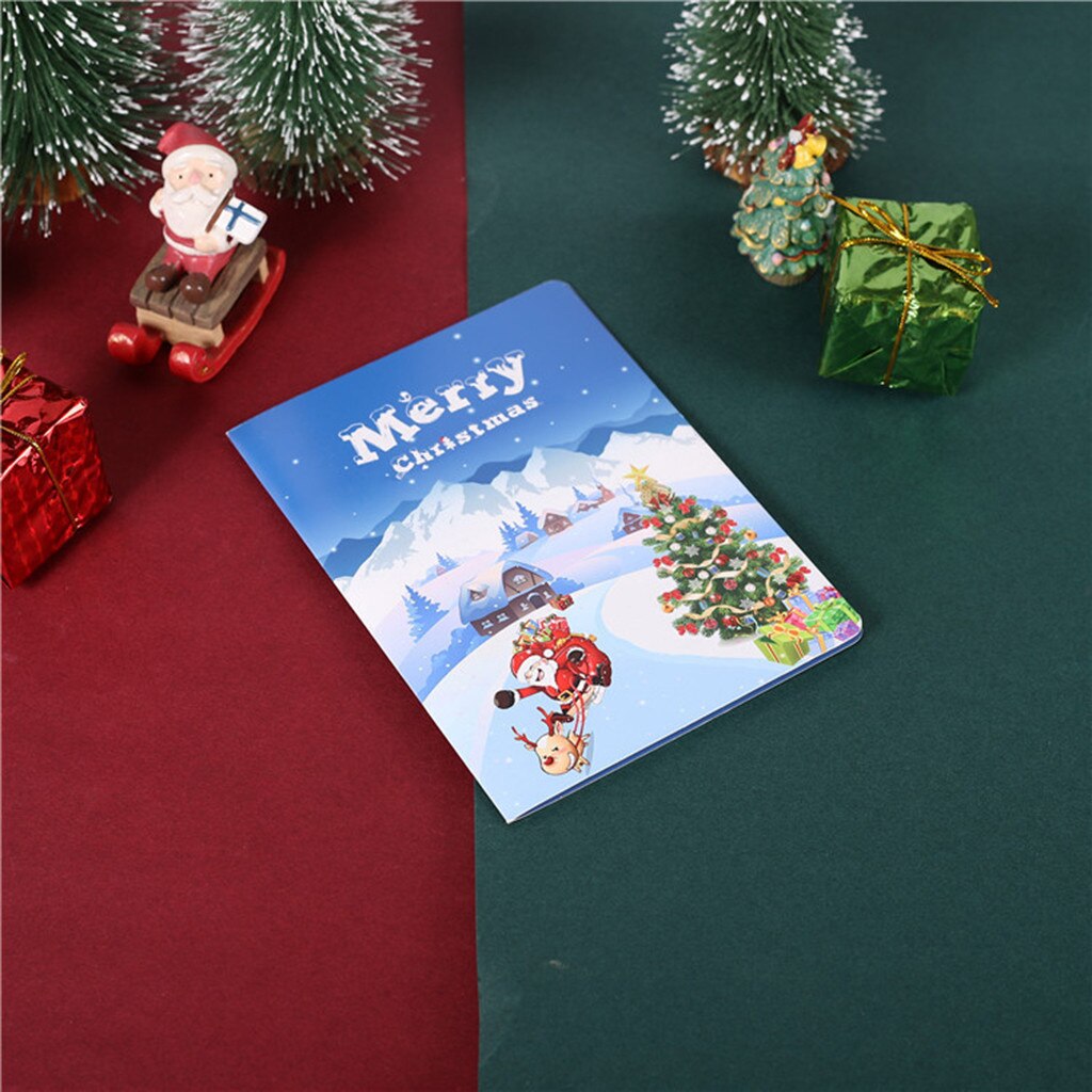 Christmas card 3D Stereo Greeting Card AR Virtual Imaging Technology Greeting Cards Free Ship открытки Z5: F