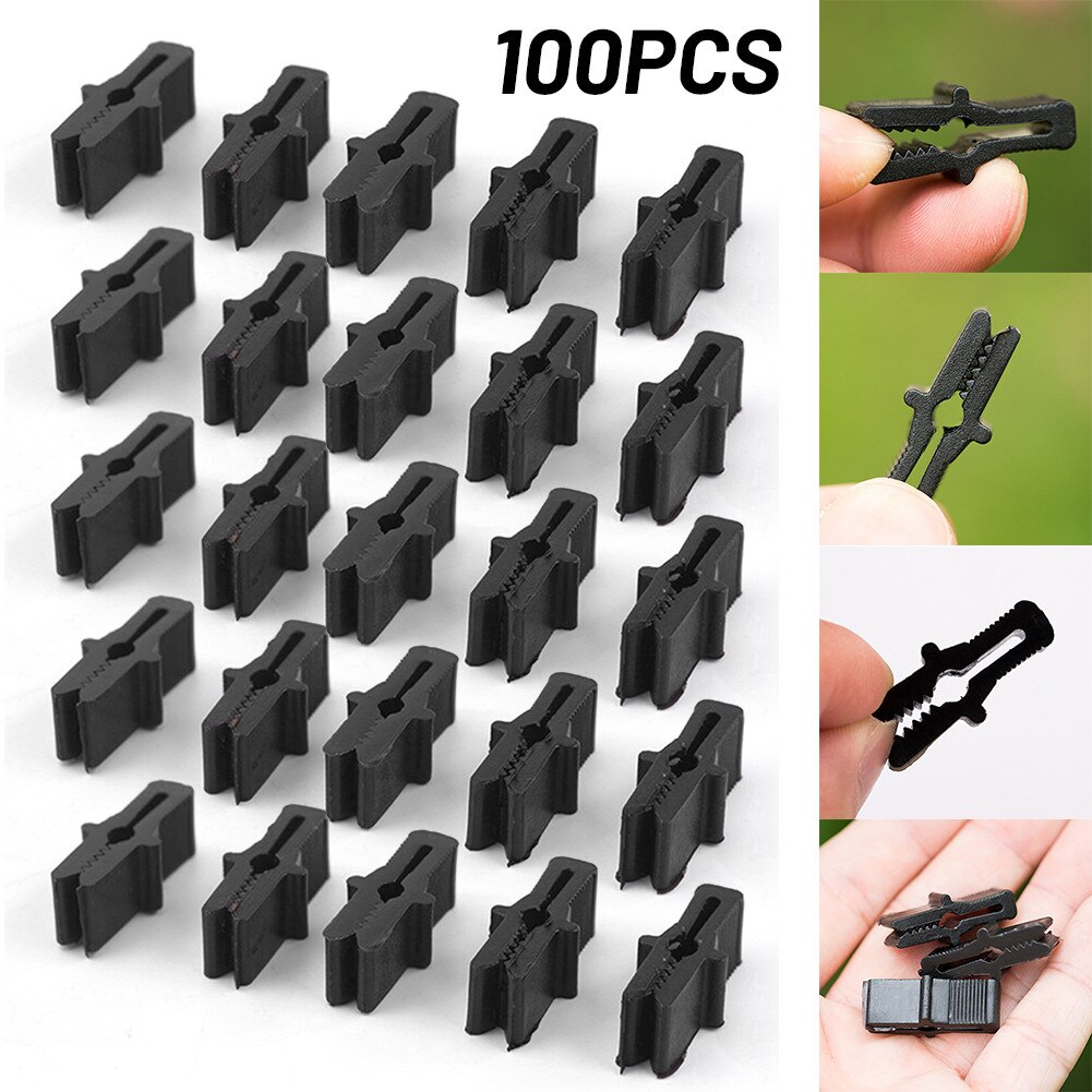 100Pcs PP Greenhouse Film Fastening Clip Clamp Greenhouse Greenhouse Clip Accessories For Fixing Film