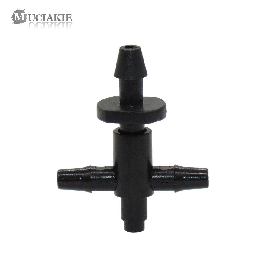 MUCIAKIE Drip Irrigation Arrow 4 Way Cross Connector Dripper 2 Way Cross Water Diverter Fit 3mm ID 5mm OD Hose Barbed Connector: A x MJ047Q