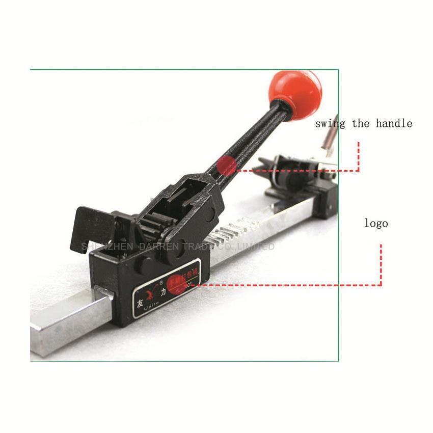 Juego de máquina flejadora manual, sellador de flejado de PP/PET y amarre de trinquete, máquina de embalaje, 1 ud.