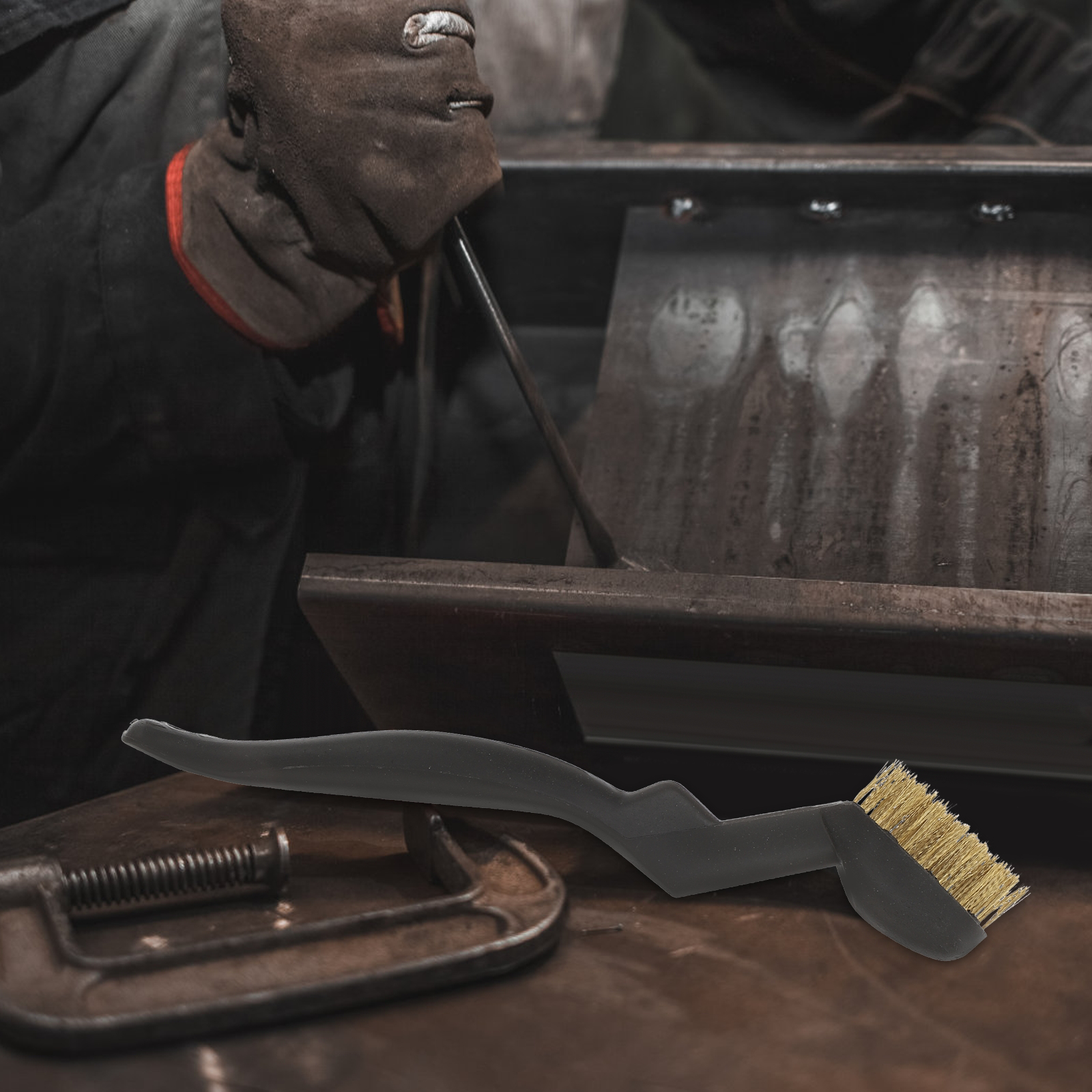 12pcs Small Wire Brush Rust Remove Wire Brush Set for Dust and Rust Removing